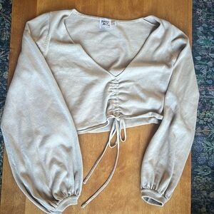 Princess Polly long sleeve crop top
